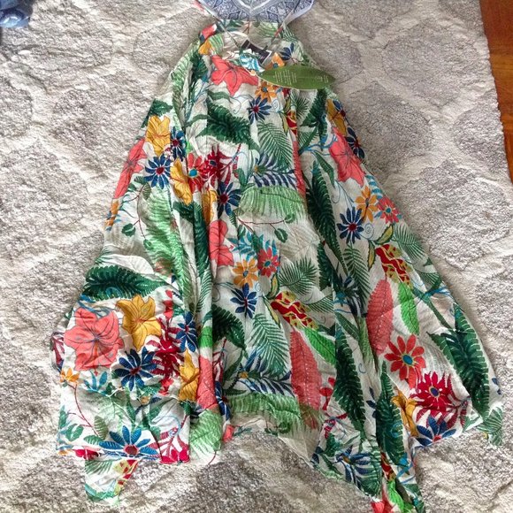 HP 🎉🌻FARM Rio Handkerchief Vintage Garden Dress - Picture 5 of 12